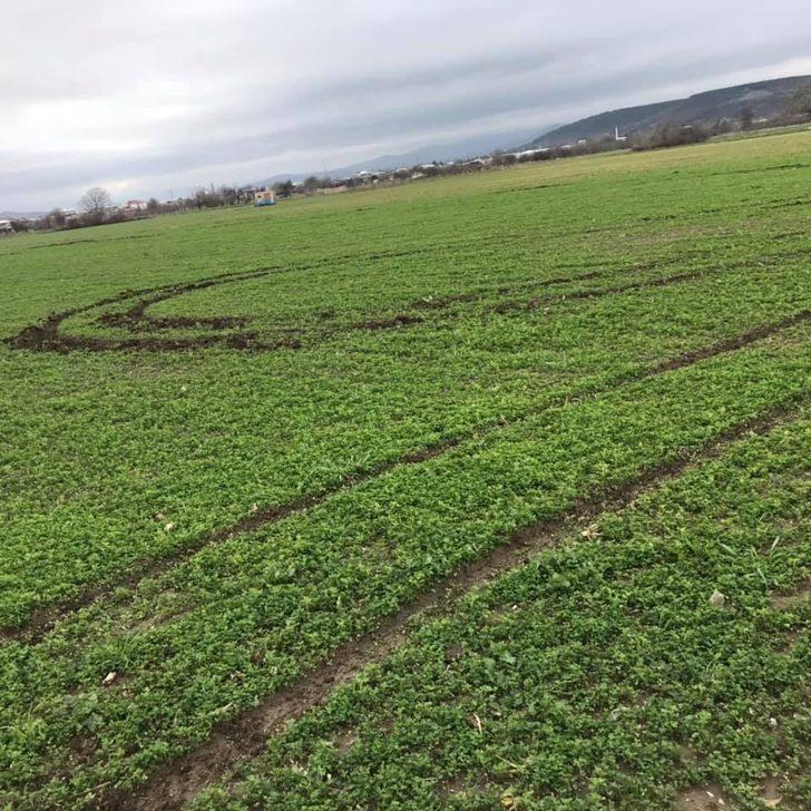 Bursa'da off road magandaları tarlaya zarar verdi G2