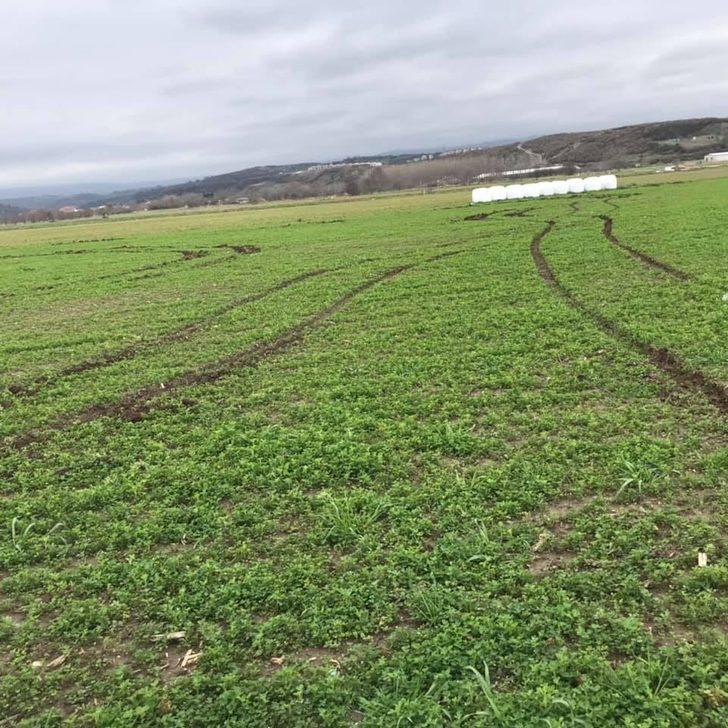 Bursa'da off road magandaları tarlaya zarar verdi G5