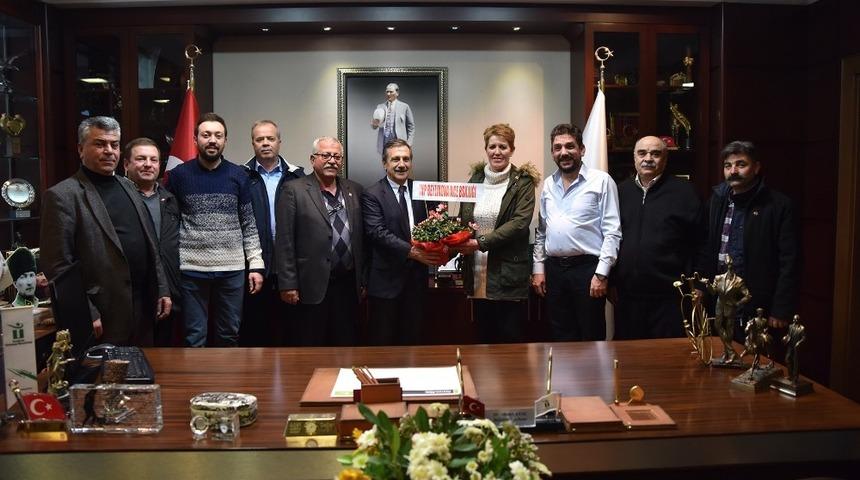 CHP Beylikova y&ouml;netiminden Başkan Ata&ccedil;&rsquo;a ziyaret