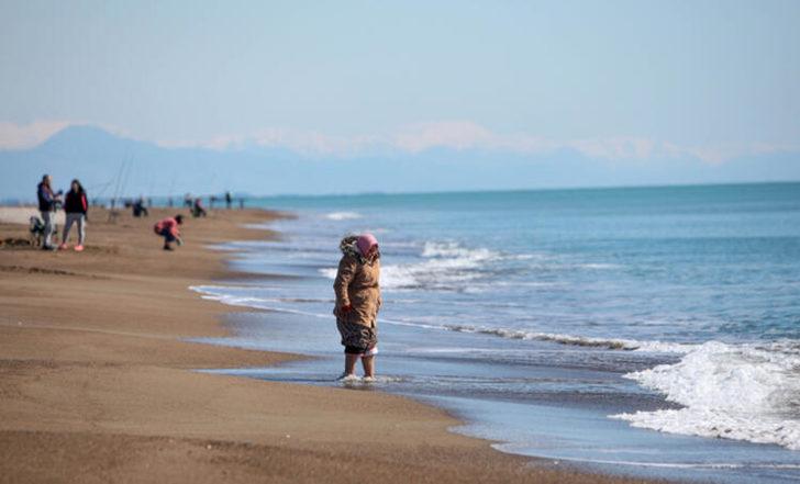Fotoğraf bugün çekildi! Sıcak havayı gören plaja indi G3