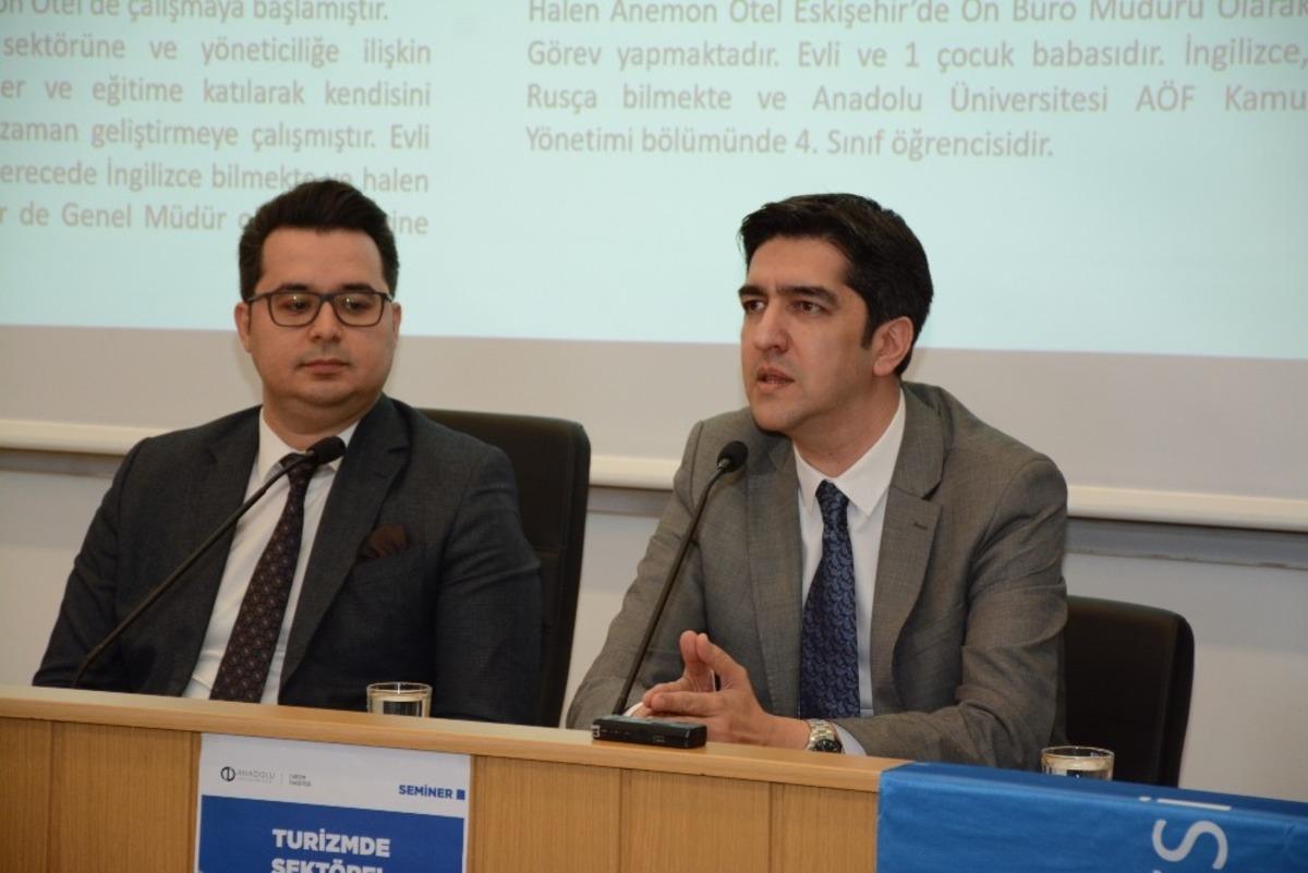 &ldquo;Turizmde Sekt&ouml;rel İlişkiler&rdquo; seminerine &ouml;ğrencilerden yoğun ilgi