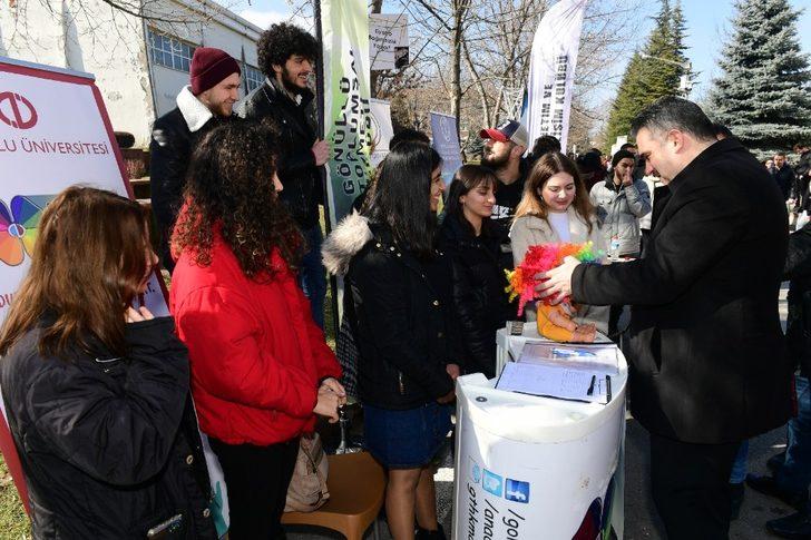Rektör Çomaklı öğrenci kulüpleri tanıtım stantlarını ziyaret etti G3