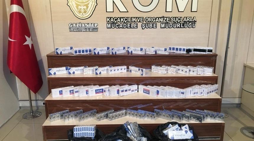 Gaziantep’te 2 bin paket kaçak sigara ele geçirildi