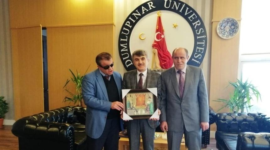 Konya engelli birimlerinden Rekt&ouml;r Uysal&rsquo;a ziyaret