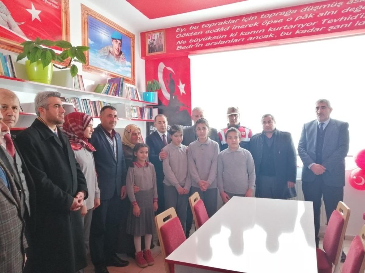 Şehit Serkan Bursalı&rsquo;nın adı k&uuml;t&uuml;phanede yaşatılacak