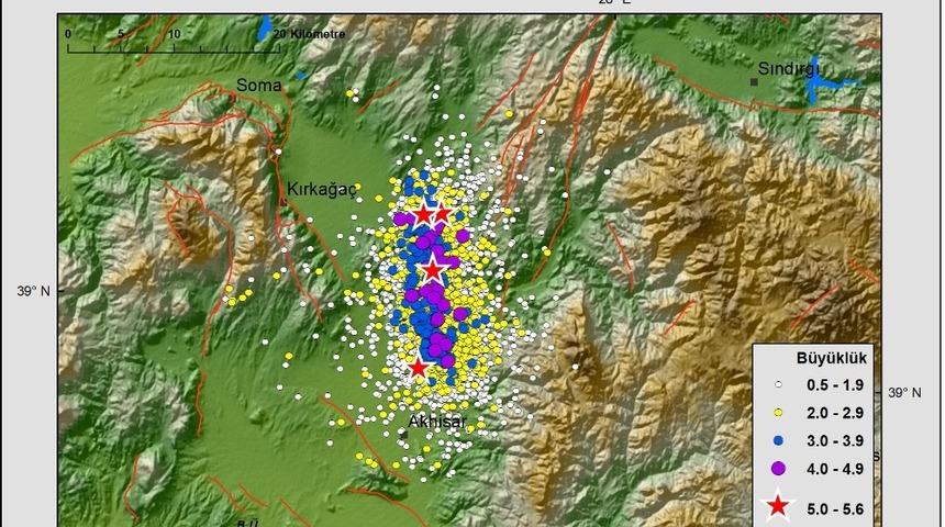 Manisa’da 28 günde 3 bin 774 deprem kaydedildi