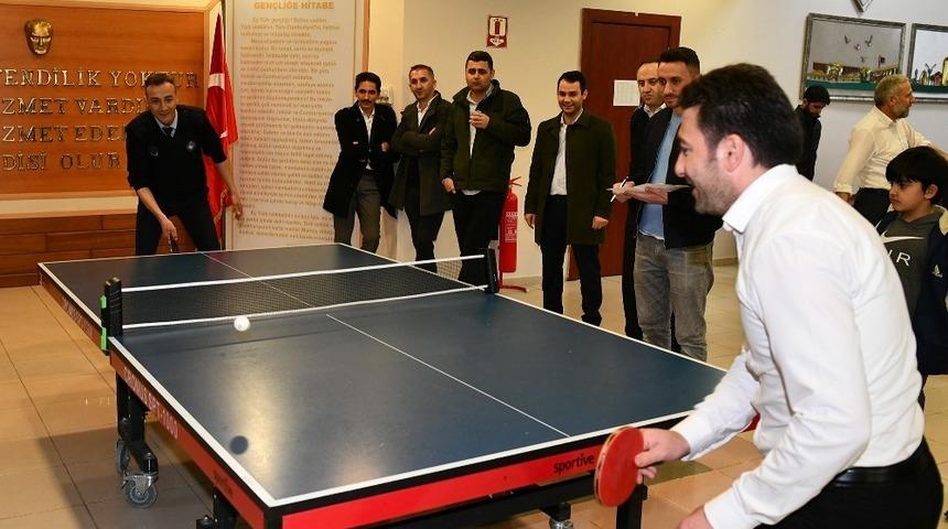 &Ccedil;ayırova Belediyesi masa tenisi turnuvası başladı