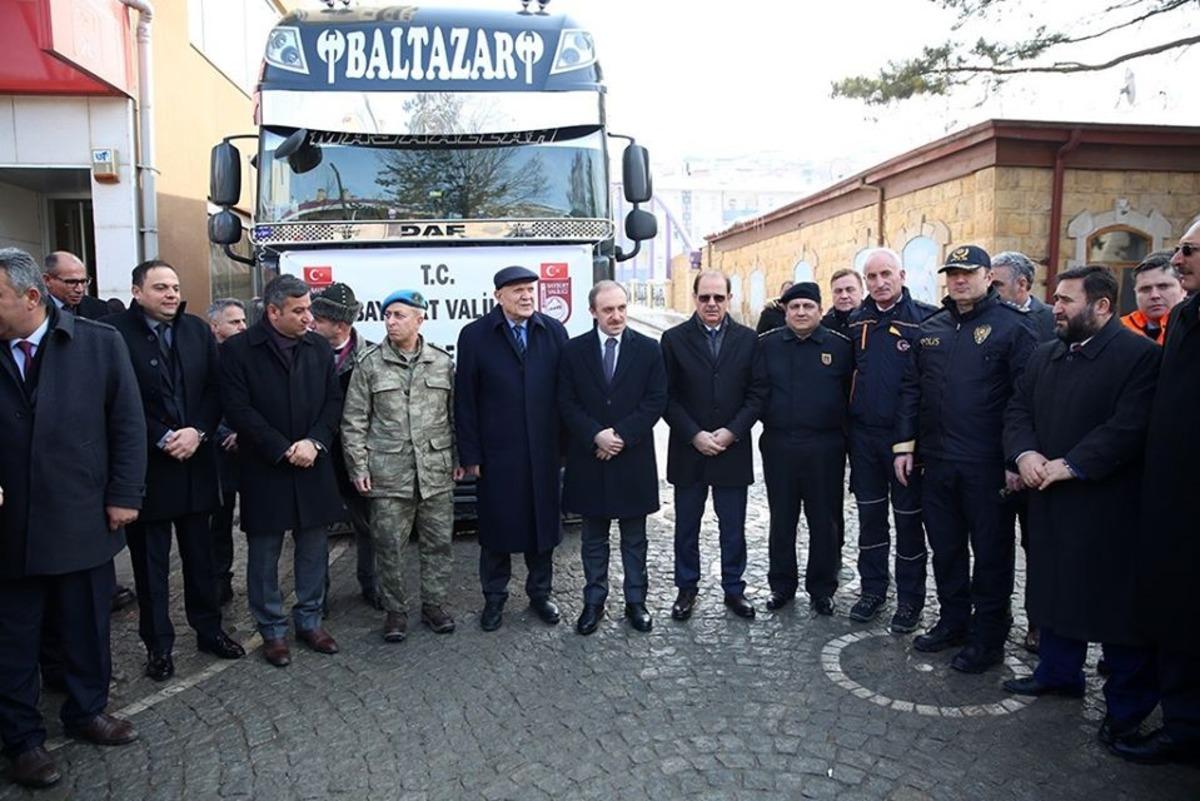 Bayburt&rsquo;tan deprem b&ouml;lgesine yardımlar devam ediyor