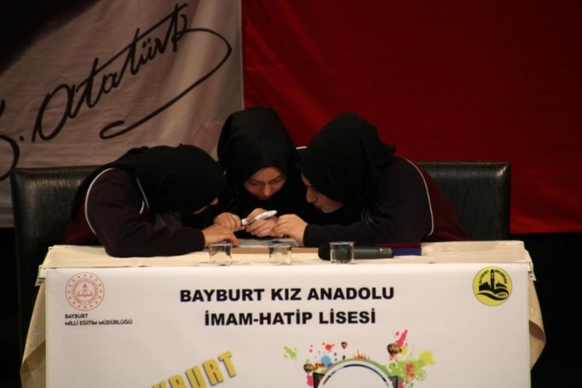 Bayburt konulu bilgi yarışması kıran kırana ge&ccedil;ti