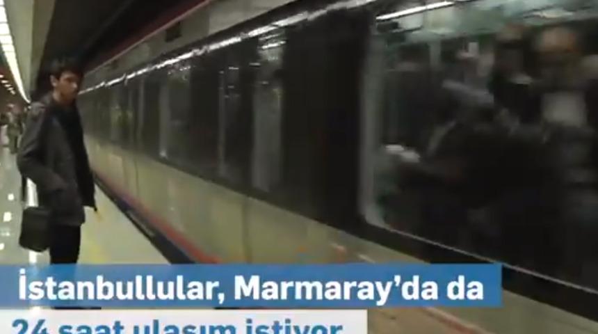 İmamoğlu'ndan '24 saat Marmaray' paylaşımı