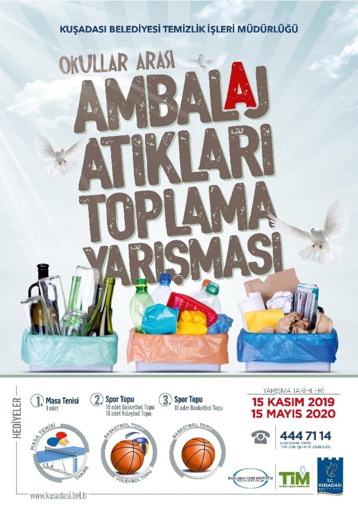 Miniklerin rekabeti &rsquo;Daha temiz bir Kuşadası&rsquo; i&ccedil;in