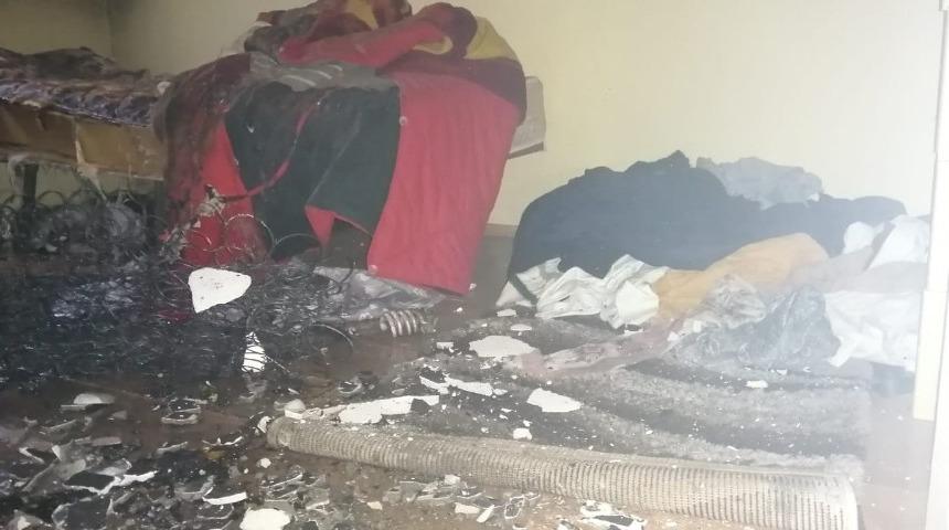 Malatya&rsquo;da ev yangını