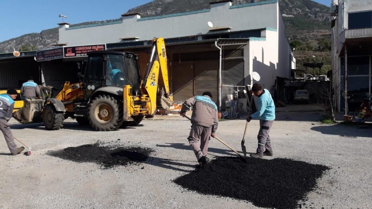 Alanya belediyesi 209 yılında 7 bin 883 tonluk yama yaptı