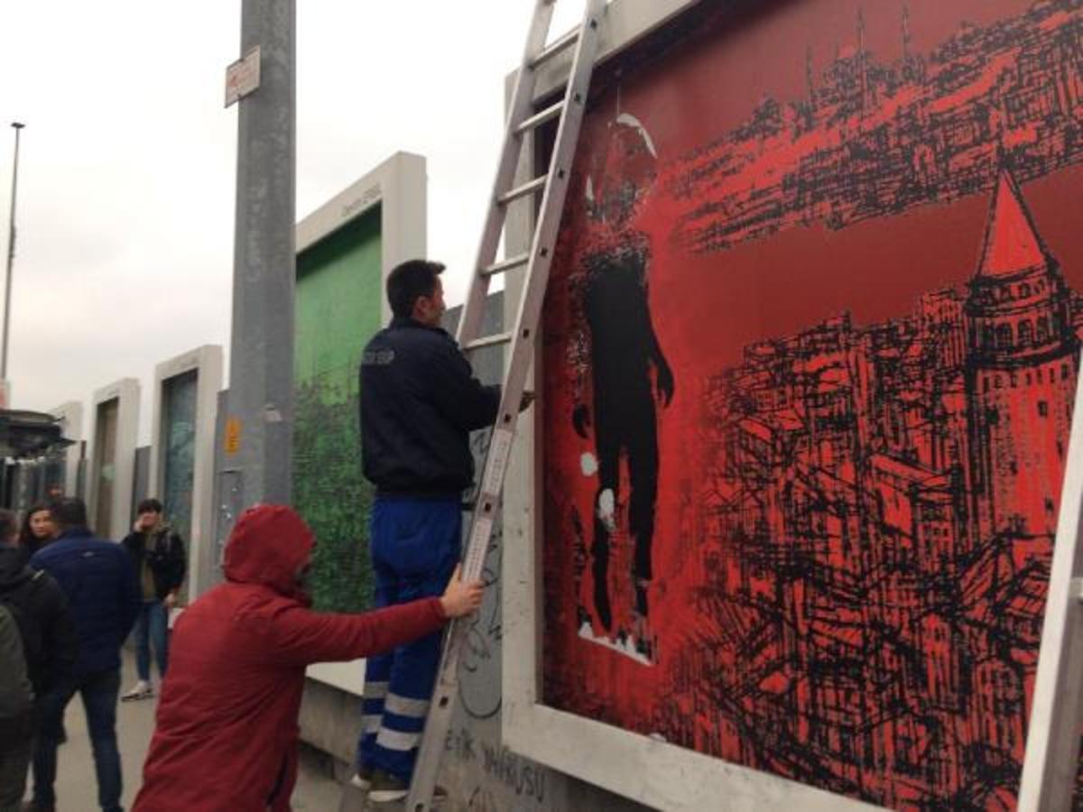 Beyoğlu'nda ekipleri harekete ge&ccedil;iren pano! Yakalandılar