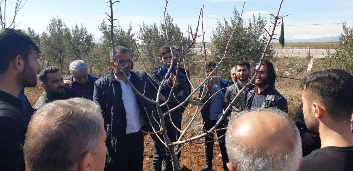 Badem &uuml;reticilerine eğitim verildi