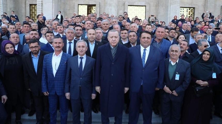 Osmancık&rsquo;lı muhtarlar Cumhurbaşkanı ile bir araya geldi