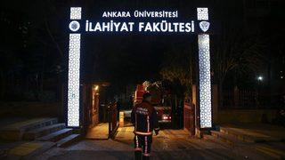 Ankara Üniversitesi İlahiyat Fakültesi'nde yangın