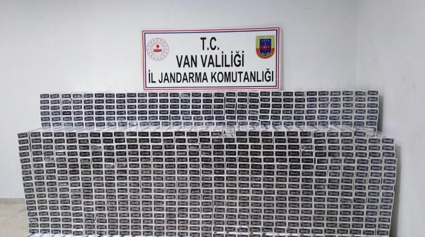 Van’da 21 bin paket kaçak sigara ele geçirildi