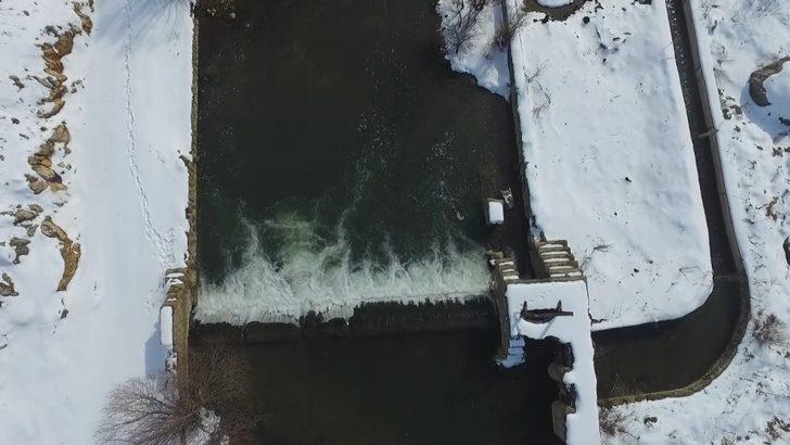 Adana’nın kuzey ilçesinde eşsiz kar manzarası havadan görüntülendi G4