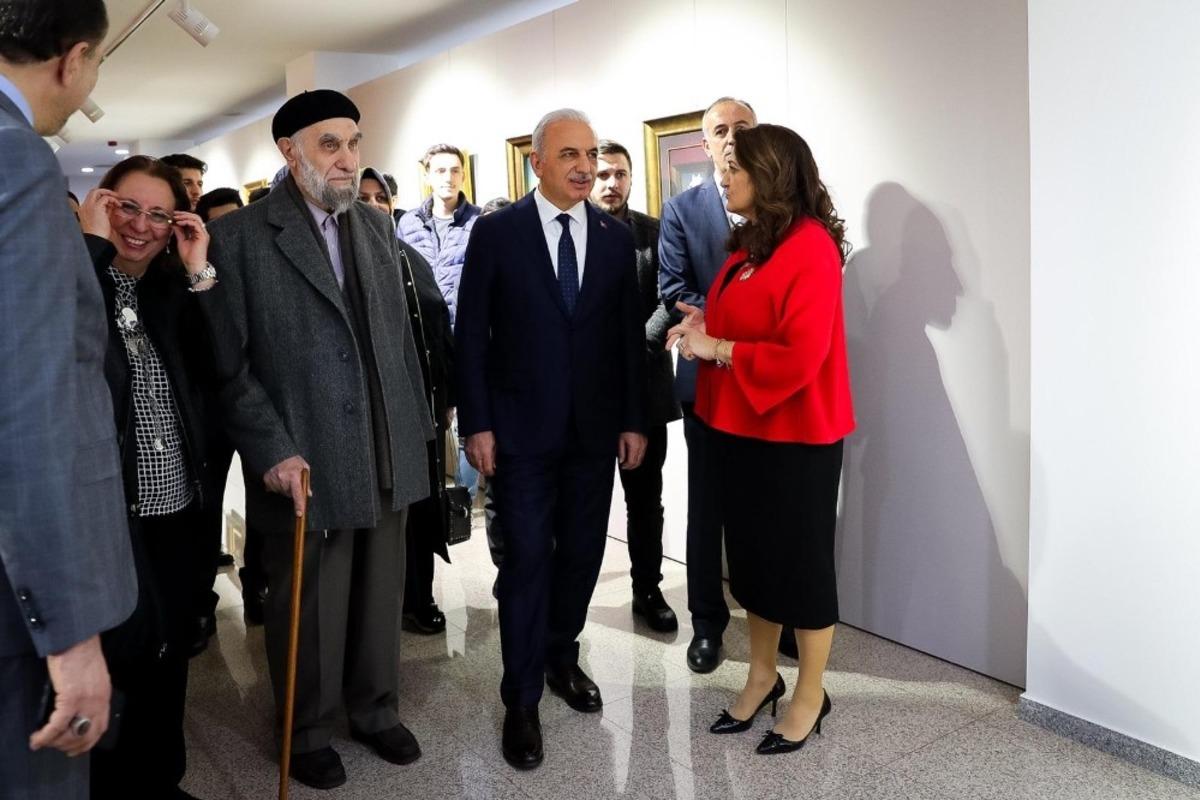 Başkan Yıldırım, tezhip sergisinin a&ccedil;ılışını yaptı