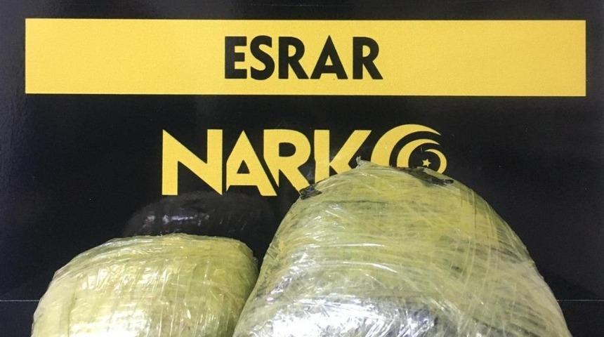 Bitlis’te 2 kilo 232 gram esrar ele geçirildi