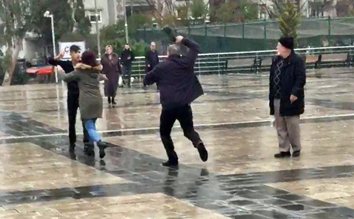 Samsun'da adliye çıkışı bıçaklı kavga G1