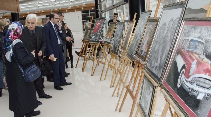 Sil&uuml;et resim sergisi a&ccedil;ıldı