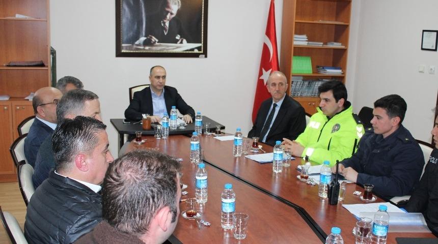 Devrek&rsquo;te otob&uuml;s kazalarını &ouml;nleme toplantısı