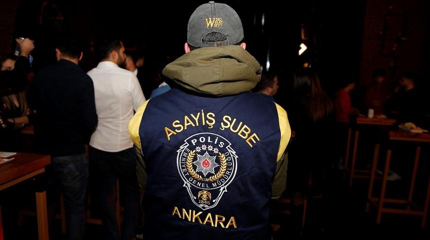 Ankara'da 500 polisle eğlence mekanlarına asayiş uygulaması