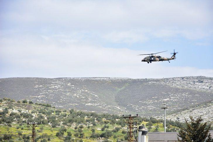 Sınırda askeri helikopter hareketliliği G2