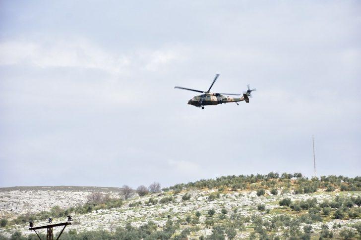 Sınırda askeri helikopter hareketliliği G5