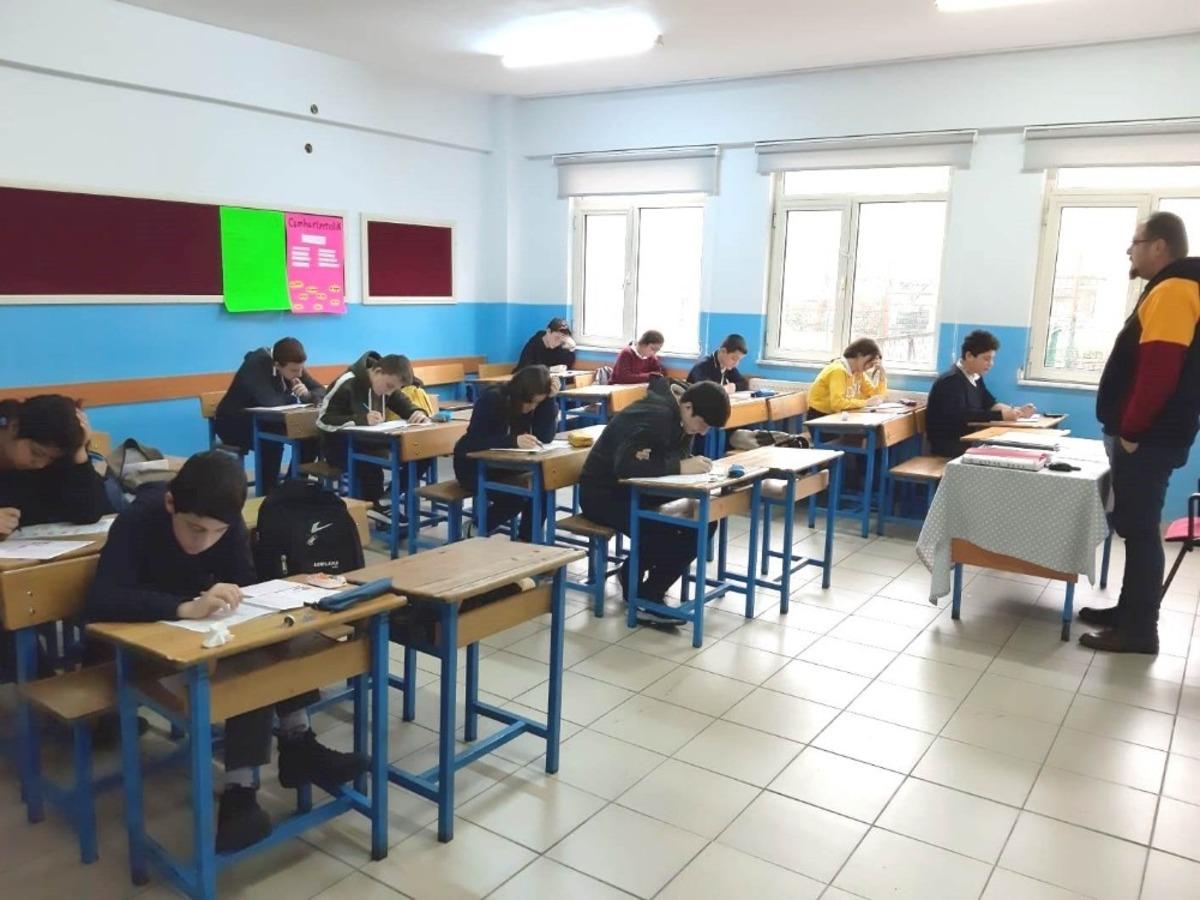 İl genelinde kazanım değerlendirme sınavı yapıldı