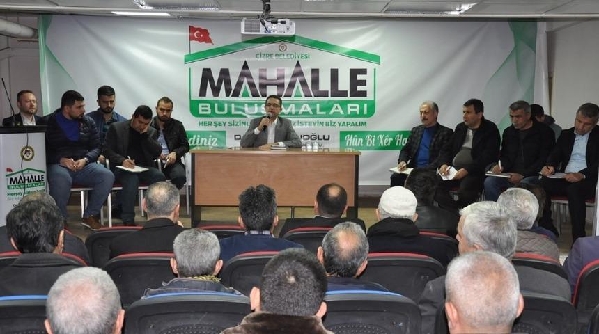 Cizre’de mahalle buluşmaları başladı