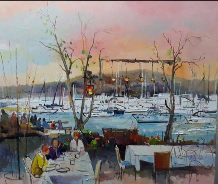 Ödüllü ressam Çeşme’de sanat galerisi açtı G2