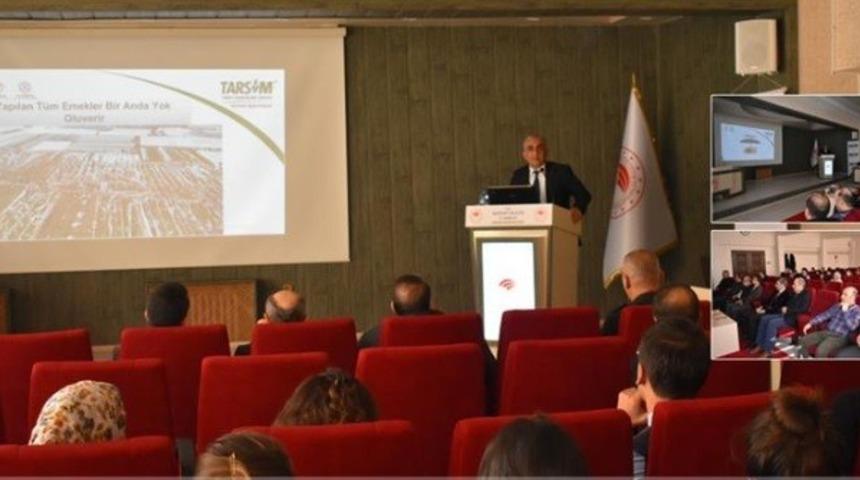 Bayburt&rsquo;ta devlet destekli tarım sigortaları bilgilendirme toplantısı