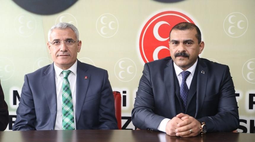 Başkan G&uuml;der&rsquo;den MHP&rsquo;li İlhan&rsquo;a hayırlı olsun ziyareti