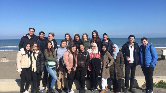 Erasmus öğrencileri Samsun’u gezdi