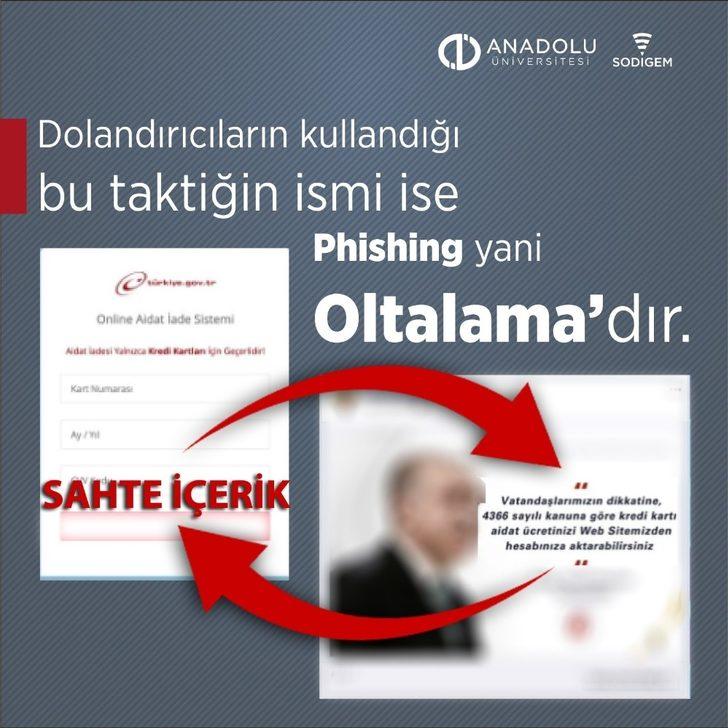 Anadolu Üniversitesi dolandırıcılıklara karşı uyardı G1