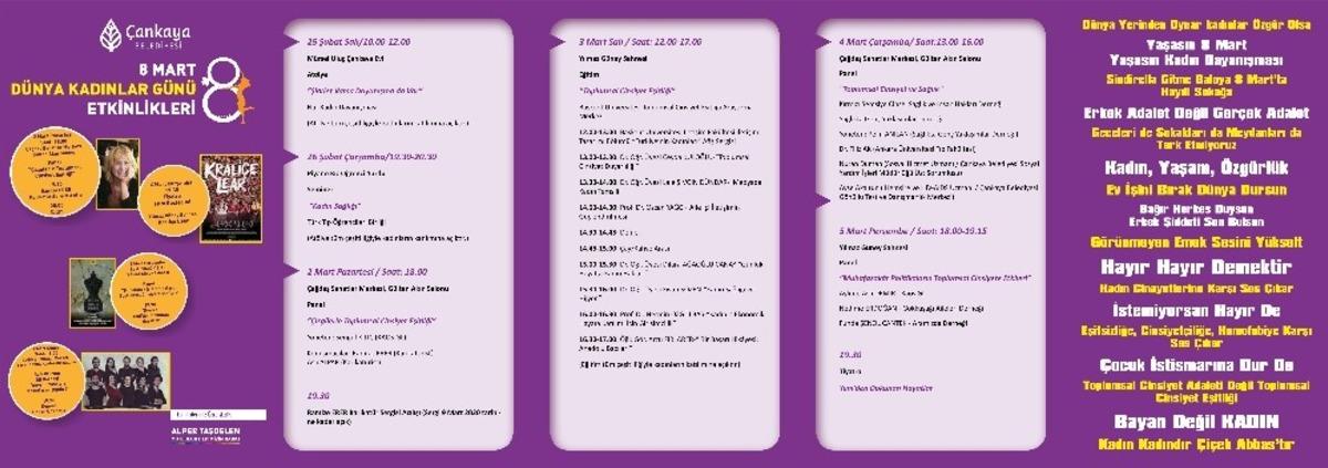 &Ccedil;ankaya&rsquo;da bir g&uuml;n değil her g&uuml;n 8 Mart