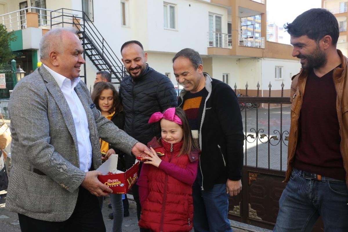 Başkan Tollu&rsquo;ndan sınava giren &ouml;ğrencilere moral ziyareti