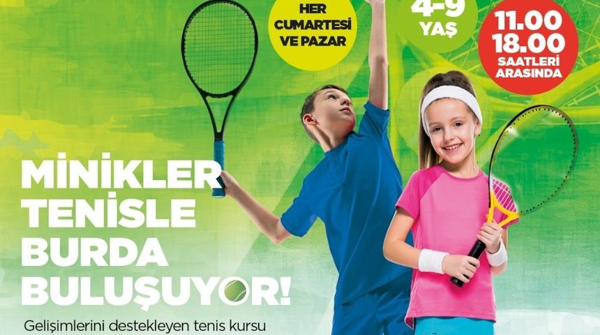 Minikler tenisle 17 Burda’da buluşuyor