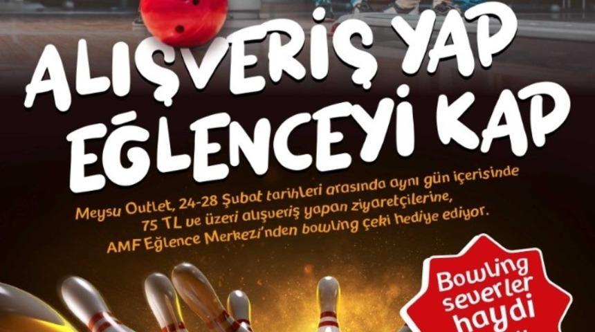 Meysu Outlet&rsquo;te bowling eğlencesi başlıyor