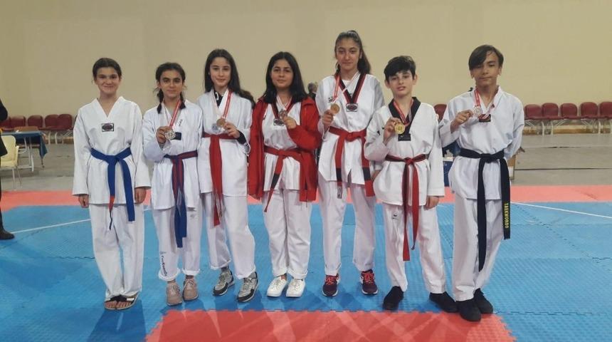 Okullar arası Yıldızlar Taekwondo İl Birinciliği m&uuml;sabakaları tamamlandı