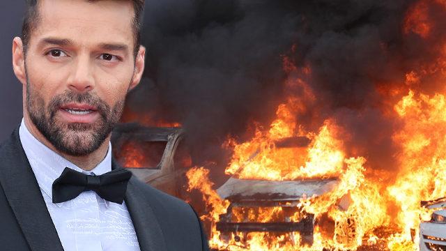 Şili'deki müzik festivaline tepki gösteren halk, Ricky Martin'in kaldığı oteli yakmaya çalıştı