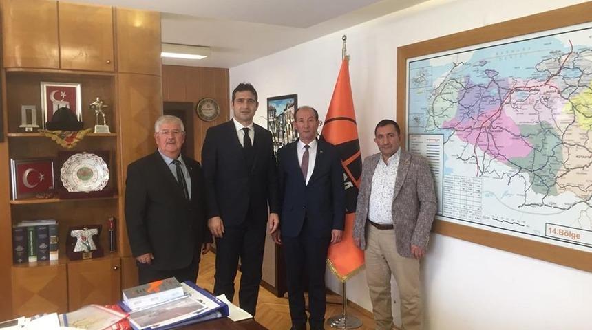 Başkanlardan Karayolları Bölge Müdürü Güzel’e ’Hayırlı olsun’ ziyareti