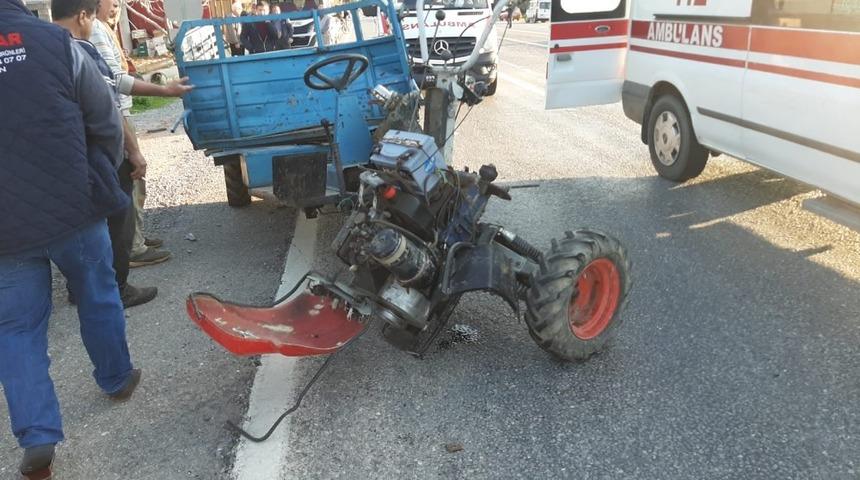 Bozyazı&rsquo;da kaza; 2 yaralı