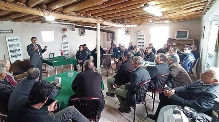 &Ccedil;ift&ccedil;ilere tarım sigortası anlatıldı