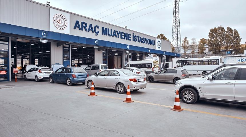 Gecikilen her ay için araç muayene ücreti yüzde 5 fazlası ile alınıyor
