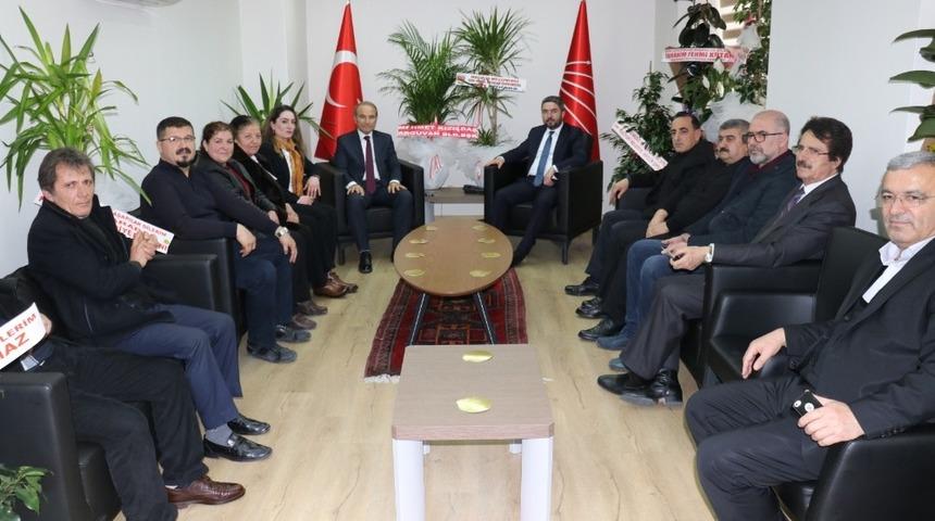Arguvan Belediyesi’nden CHP’ye ziyaret