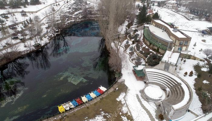 Her mevsim ayrı güzel! Sivas'ın donmayan gölü Gökpınar